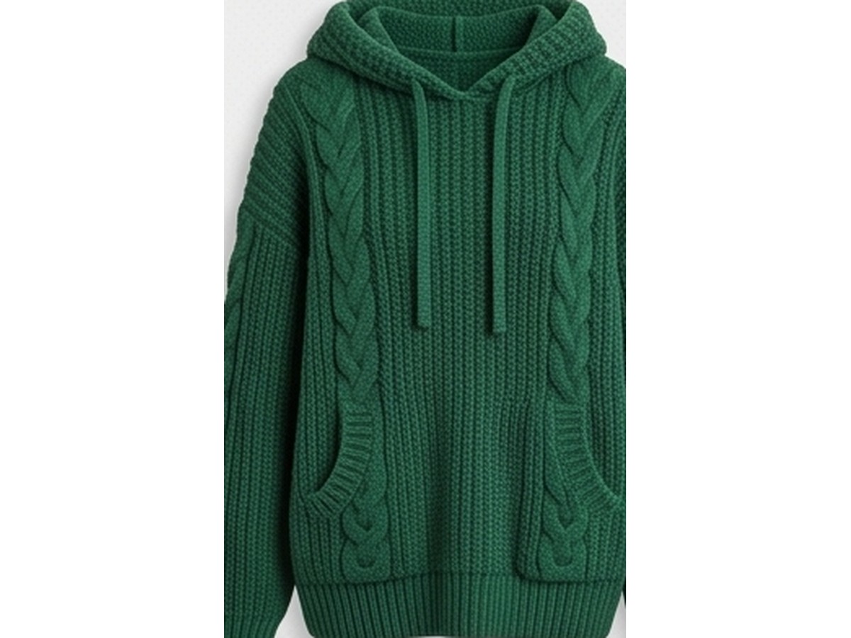 Hooded Cable-Knit