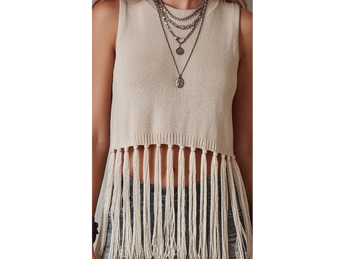 Fringe Hem Crop Top