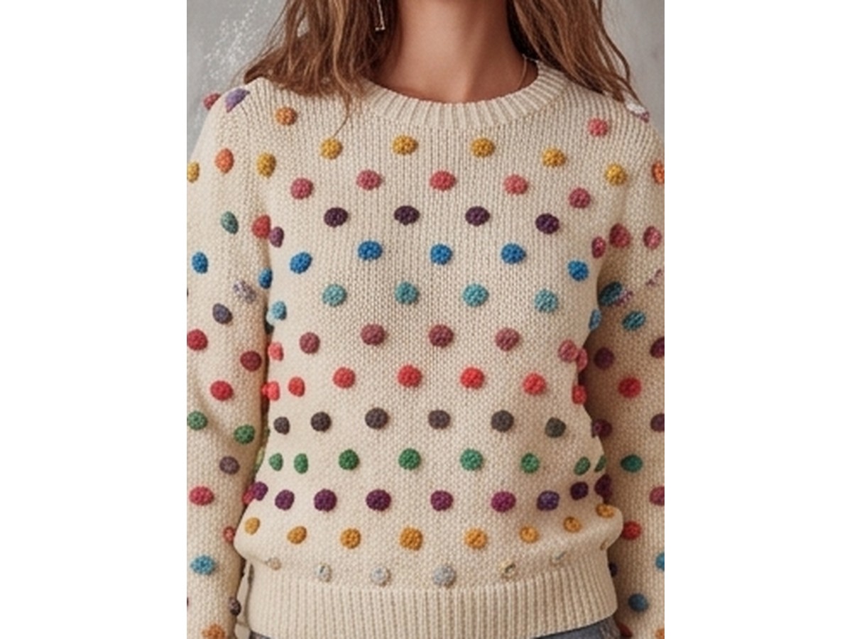 Textured Bobble-Stitch Pop