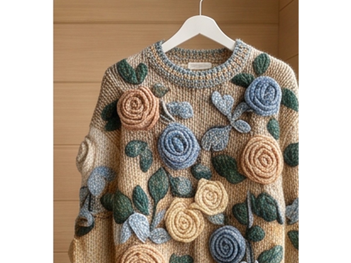 3D Rose Knit